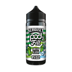 DOOZY SERIOUSLY POD FILL 3 100ML GREEN SLUSH
