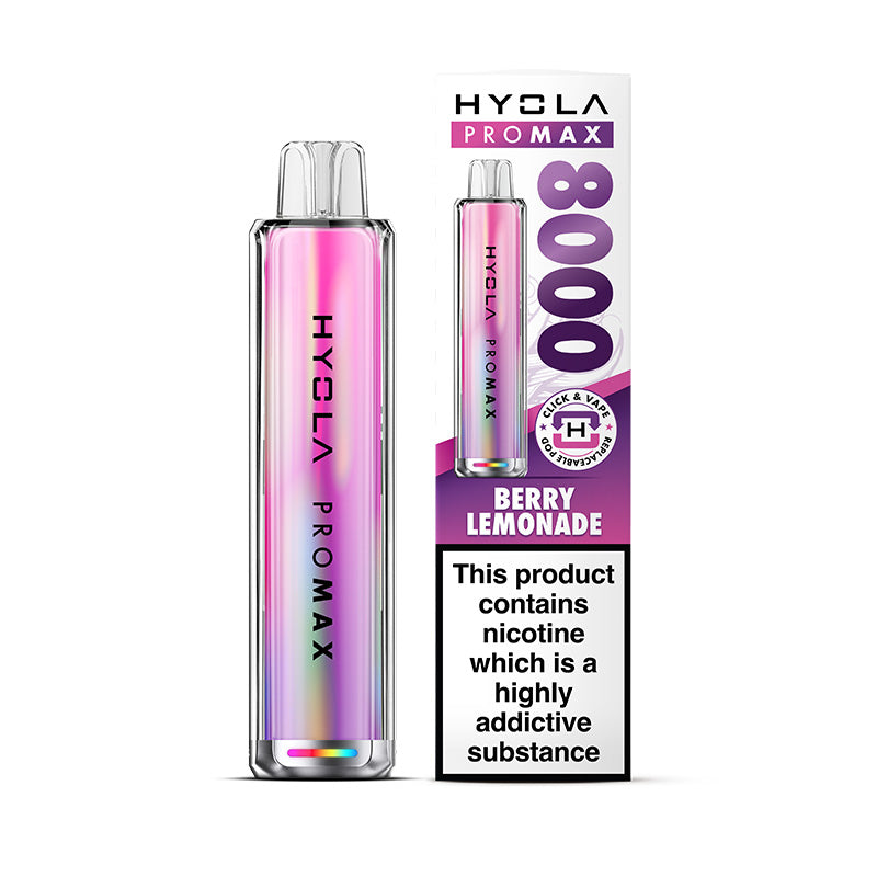 HYOLA PRO MAX 800 PREFILLED POD KIT BERRY LEMONADE (5)