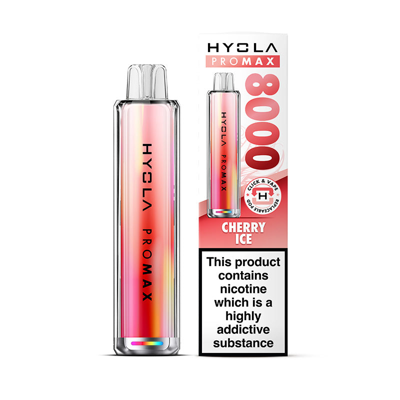 HYOLA PRO MAX 800 PREFILLED POD KIT CHERRY ICE (5)