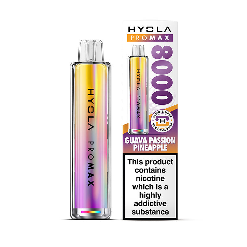 HYOLA PRO MAX 800 PREFILLED POD KIT GUAVA PASSION PINEAPPLE (5)