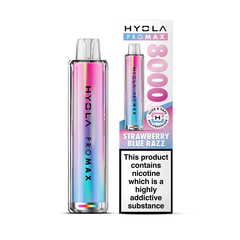 HYOLA PRO MAX 800 PREFILLED POD KIT STRAWBERRY BLUE RAZZ (5)