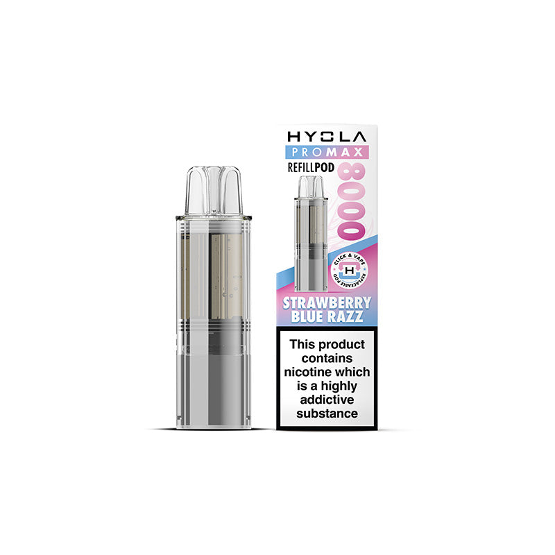 HYOLA PRO MAX 800 REFILL POD STRAWBERRY BLUE RAZZ (5)