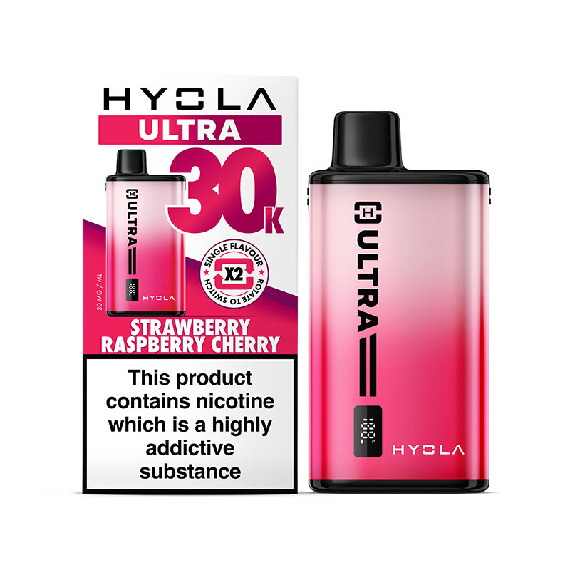 HYOLA ULTRA 30K POD KIT STRAWBERRY RASPBERRY CHERRY (5)