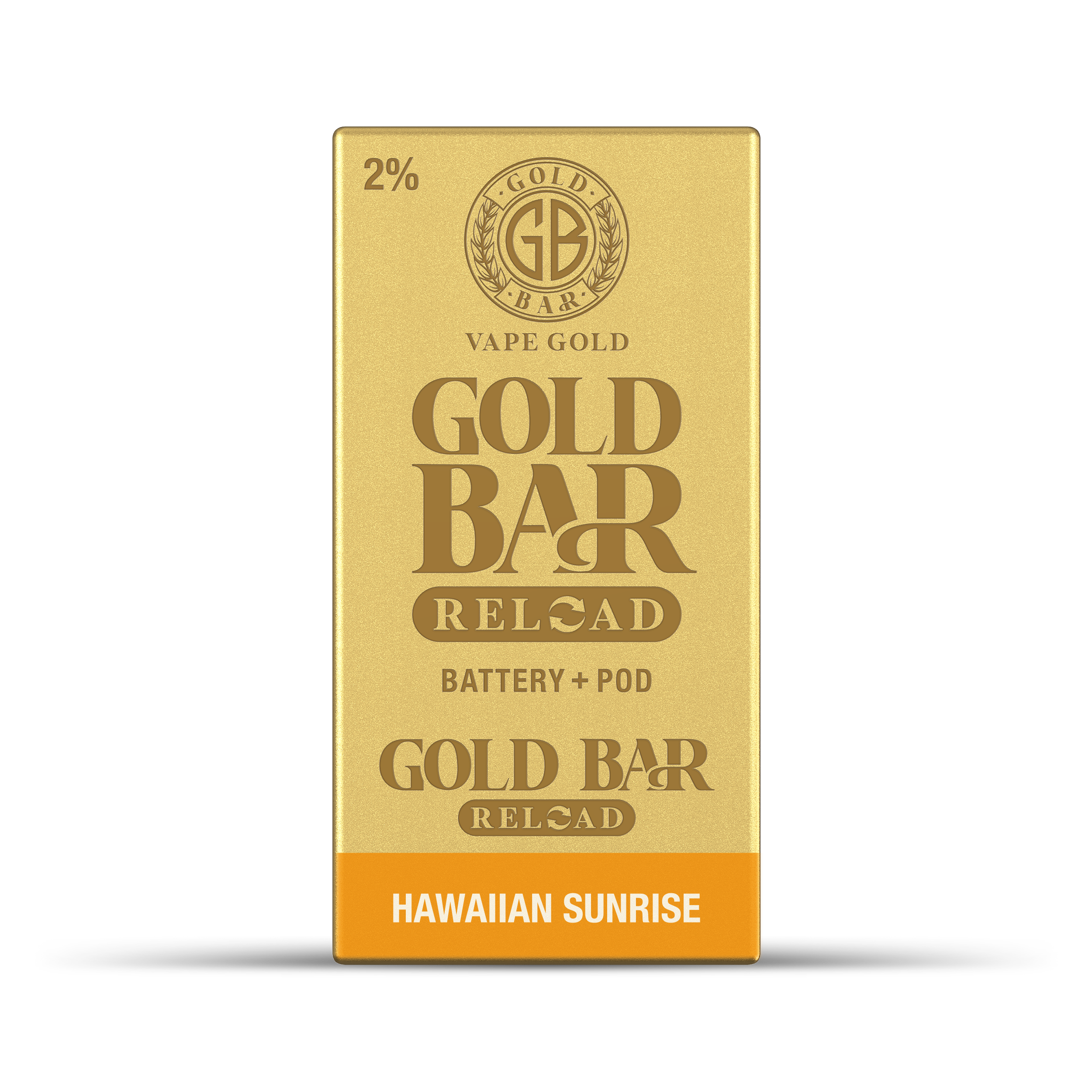 GOLD BAR RELOAD BATTERY + POD HAWAIIAN SUNRISE (10)