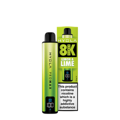 HYOLA PRO MAX 8000 PREFILLED POD KIT LEMON & LIME (5)