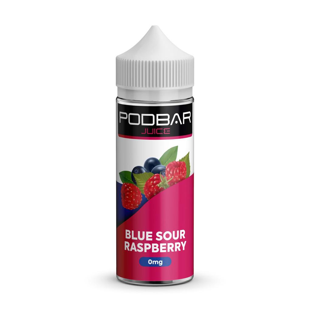 KINGSTON PODBAR JUICE 100ML SHORTFILL BLUE SOUR RASPBERRY