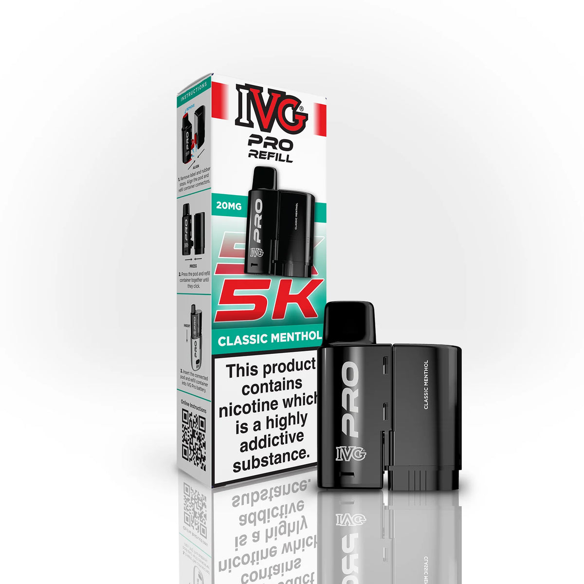 IVG PRO 5K REFILL POD CLASSIC MENTHOL (5)