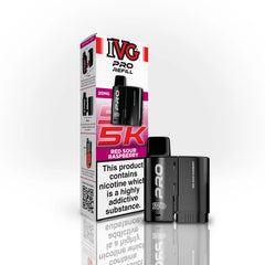 IVG PRO 5K REFILL POD RED SOUR RASPBERRY (5)