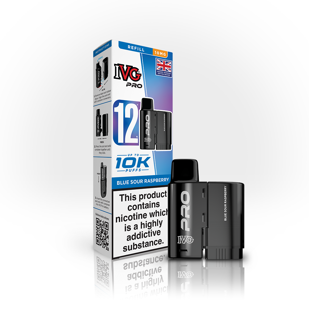 IVG PRO 12ml 10mg POD BLUE SOUR RASPBERRY (5)