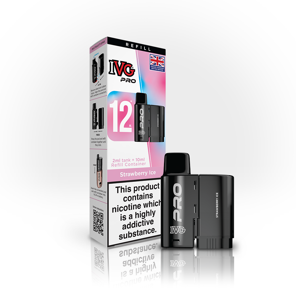 IVG PRO 12ml REFILL STRAWBERRY ICE (5)