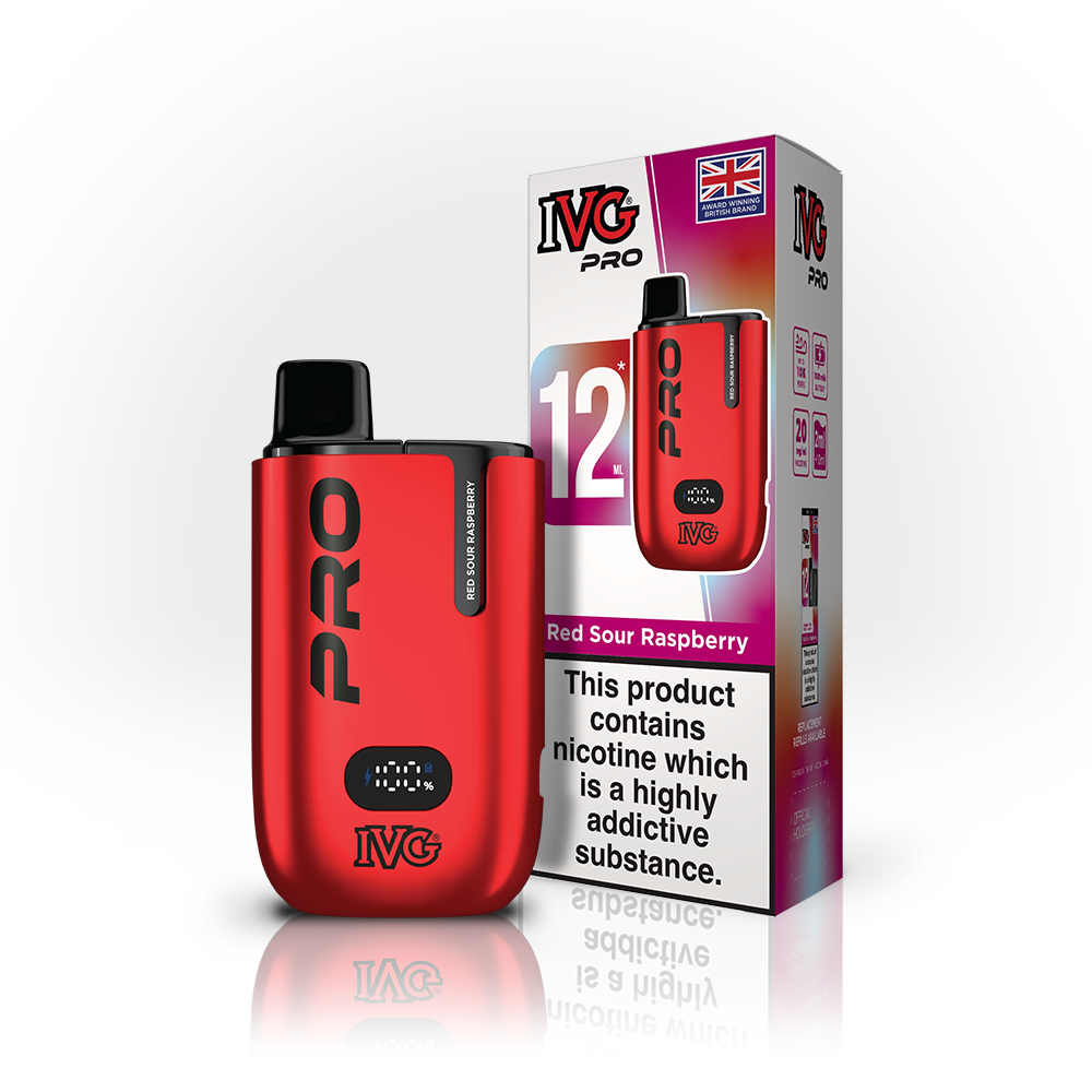 IVG PRO 12ml KIT RED SOUR RASPBERRY (5)