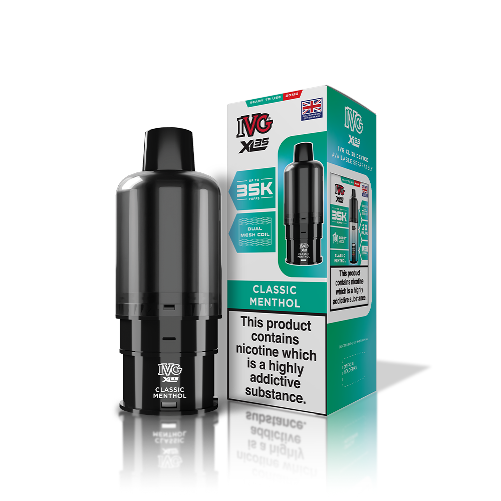 IVG XL35 REFILL POD CLASSIC MENTHOL (5)