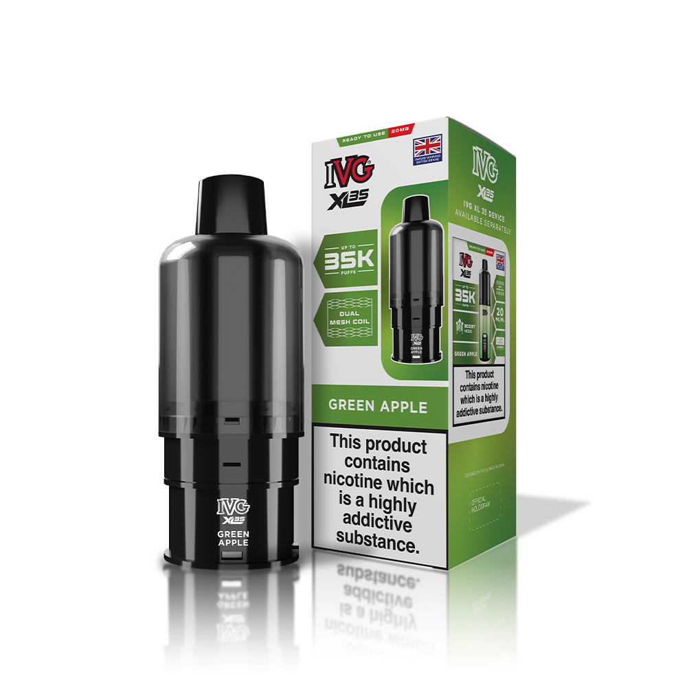IVG XL35 REFILL POD GREEN APPLE (5)