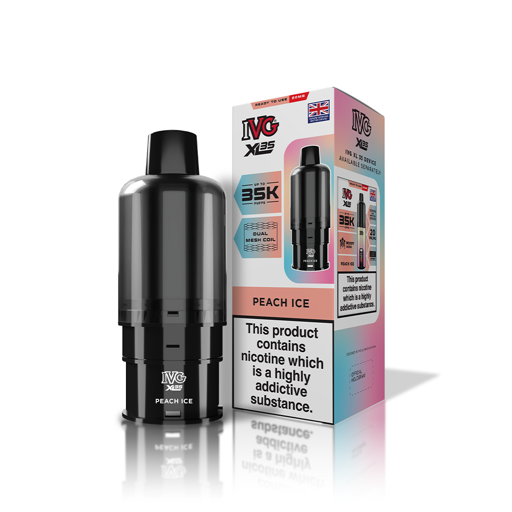 IVG XL35 REFILL POD PEACH ICE (5)