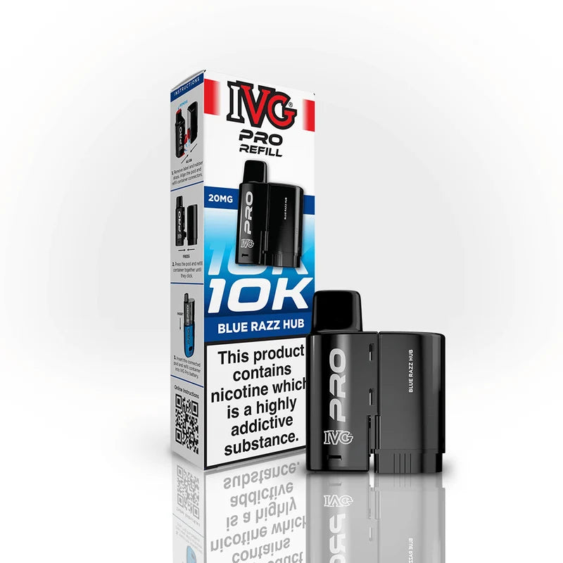 IVG PRO 12ml REFILL BLUE RAZZ HUB (5)