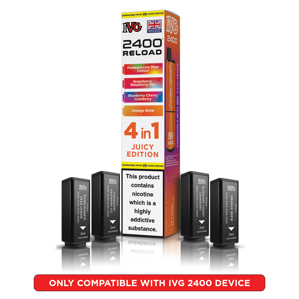 IVG 2400 RELOAD POD 4 PACK JUICY EDITION (5)