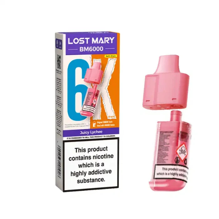 LOST MARY BM6000 POD JUICY LYCHEE (5)
