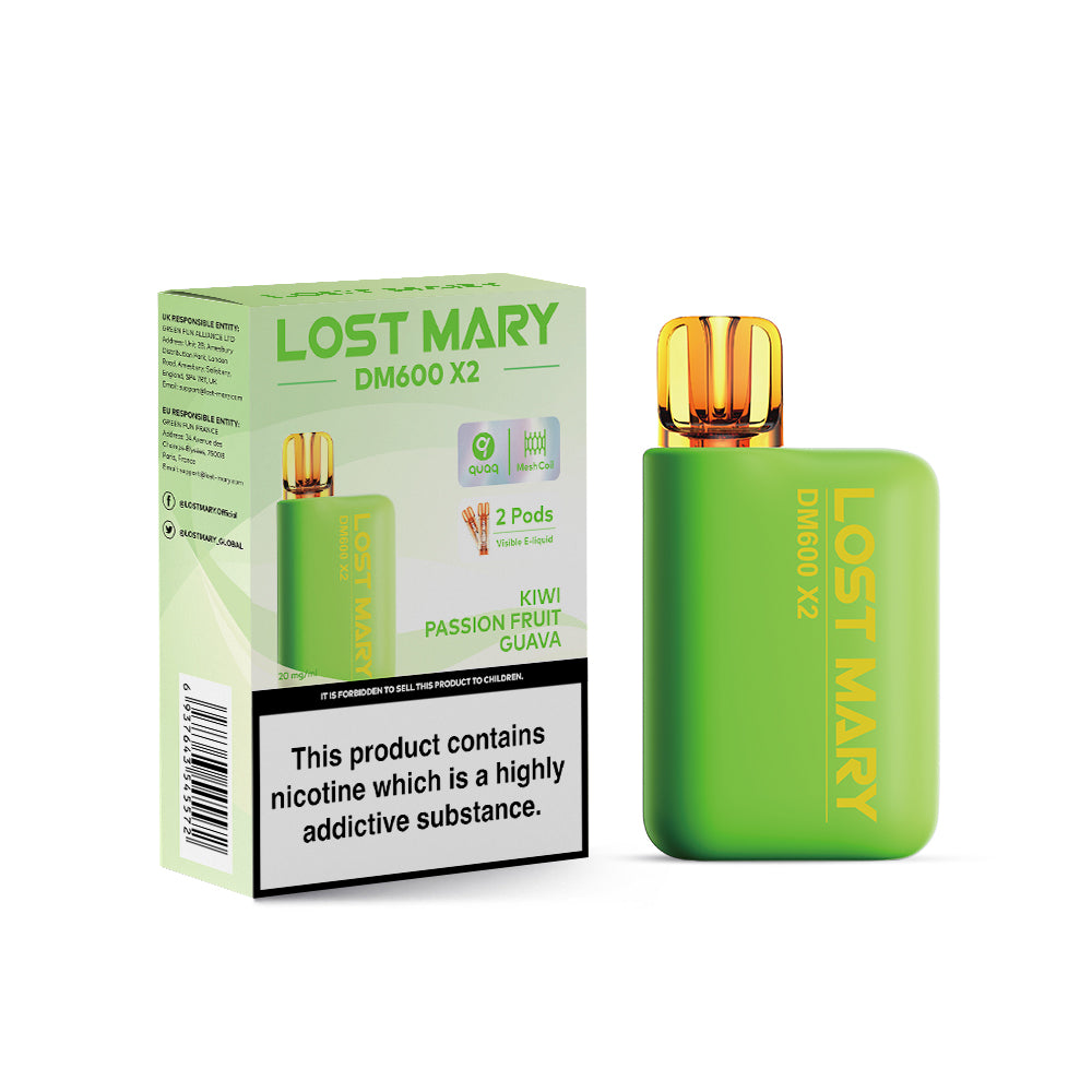 LOST MARY DM1200 20MG KIWI PASSION FRUIT GUAVA (5)