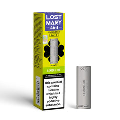 LOST MARY 4in1 PREFILLED PODS 2 PACK LEMON LIME (10)