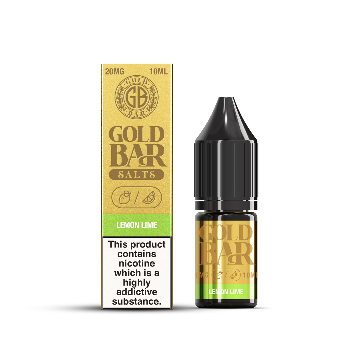 GOLD BAR SALTS 10ML LEMON LIME (10)