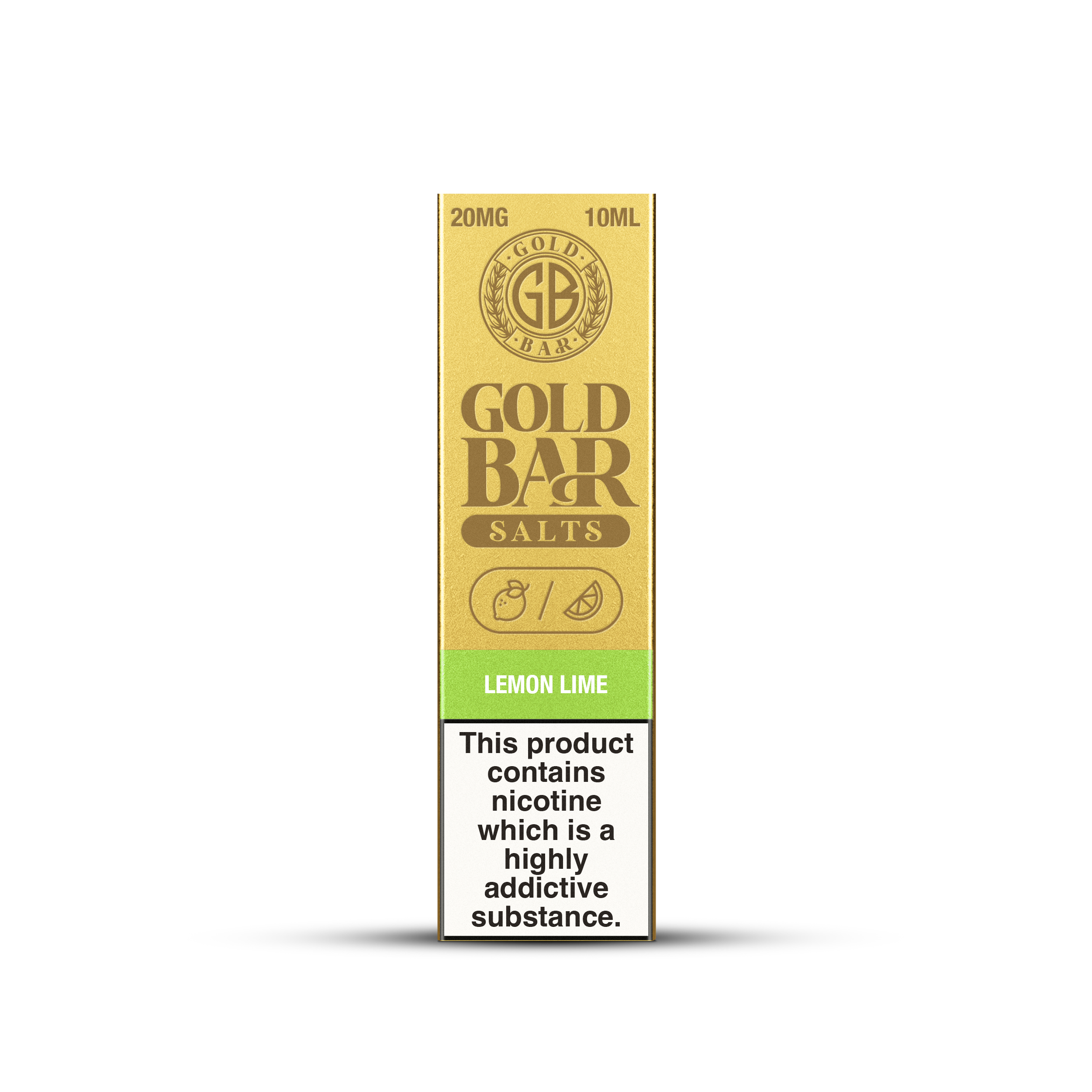 GOLD BAR SALTS 10ML LEMON LIME (10)