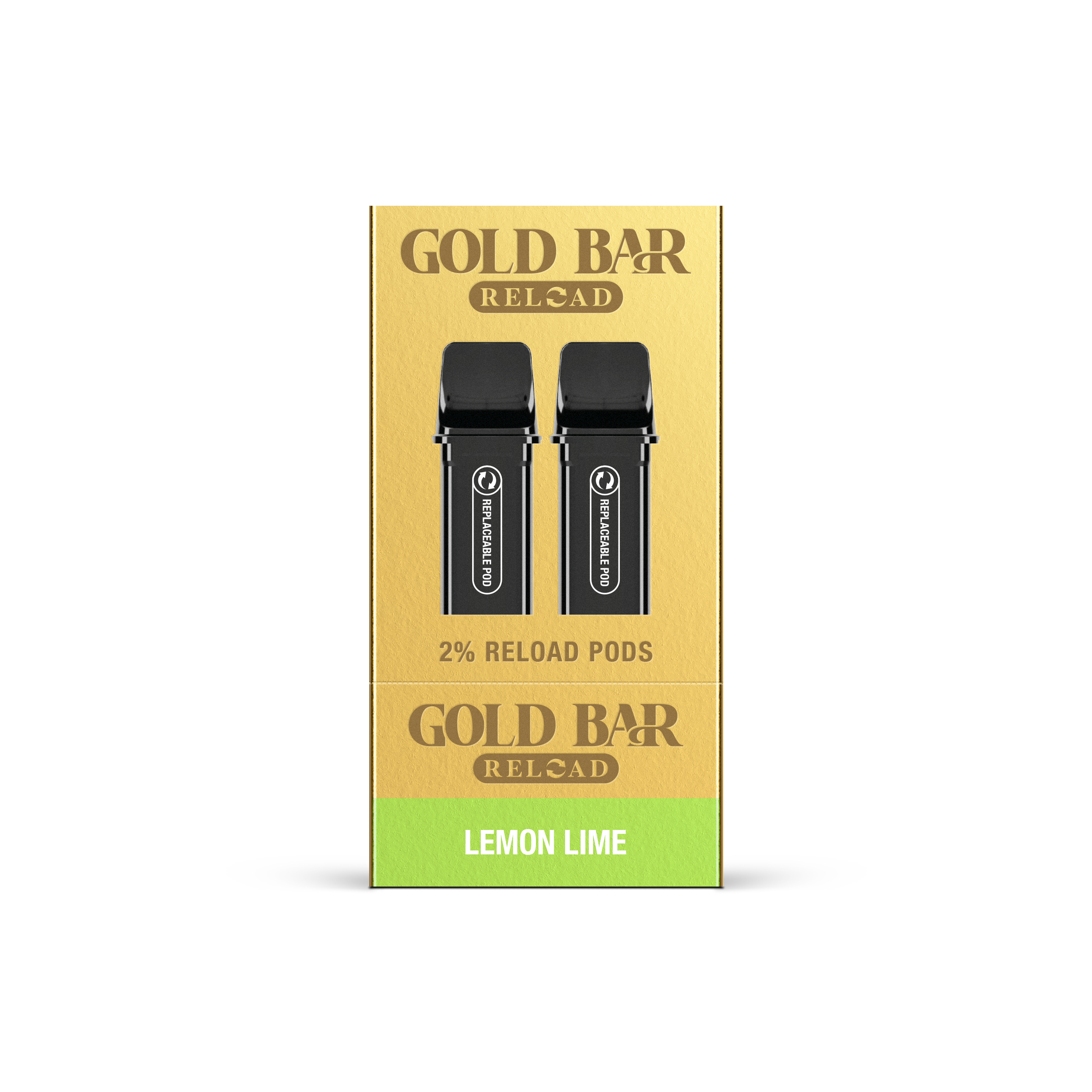 GOLD BAR RELOAD PODS 2PK LEMON LIME (10)