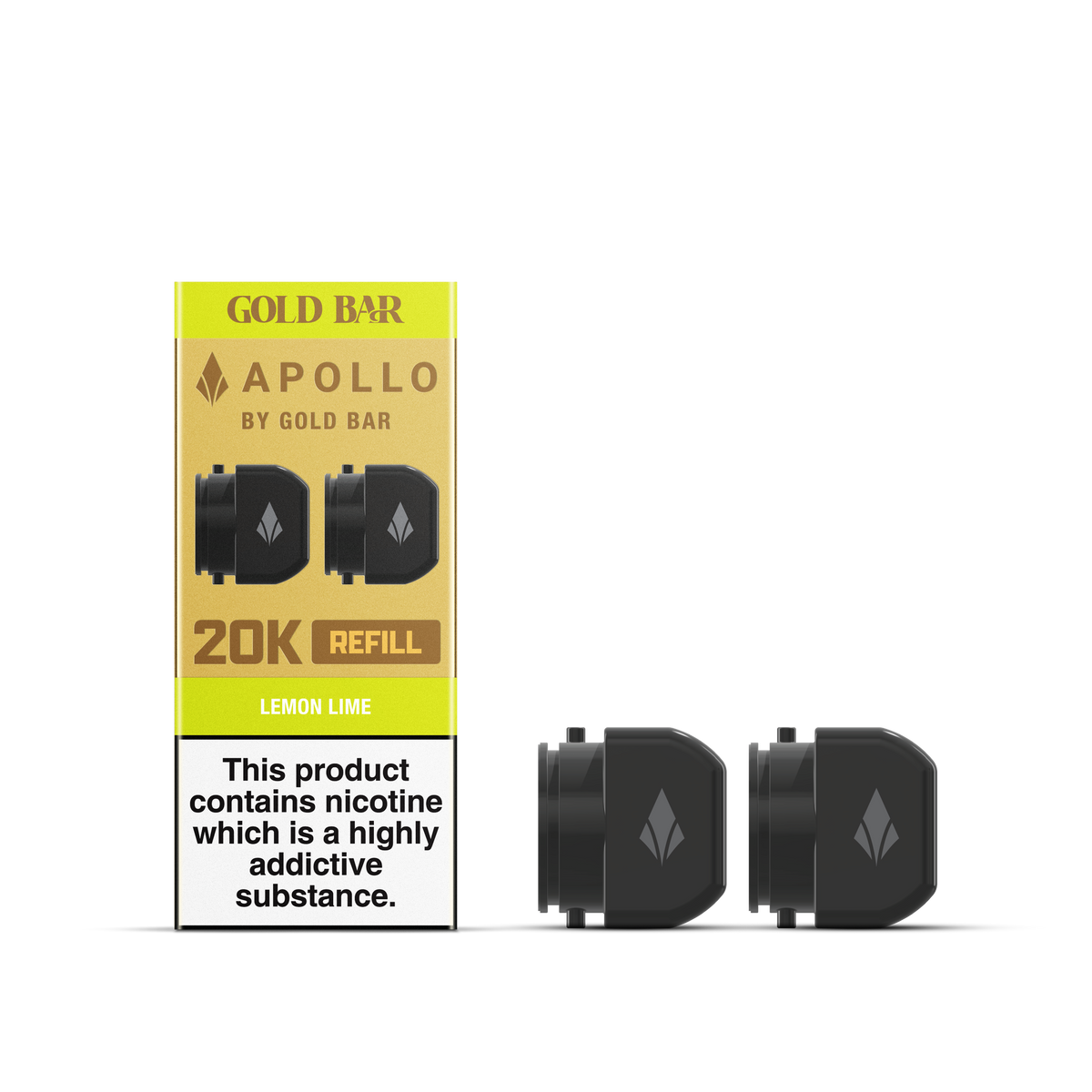 APOLLO 2x5ML REFILL CONTAINERS LEMON LIME (10)