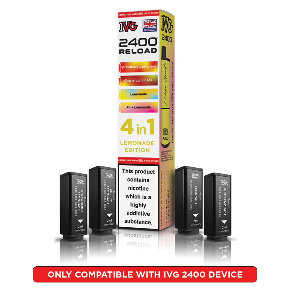 IVG 2400 RELOAD POD 4 PACK LEMONADE EDITION (5)