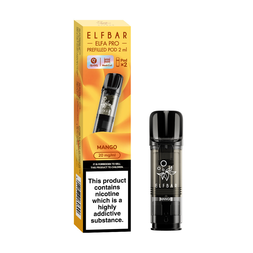 ELFBAR ELFA PRO PREFILLED POD MANGO (10)