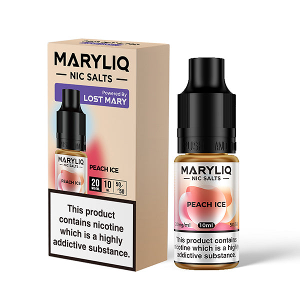 MARYLIQ NIC SALT 10ML PEACH ICE (10)