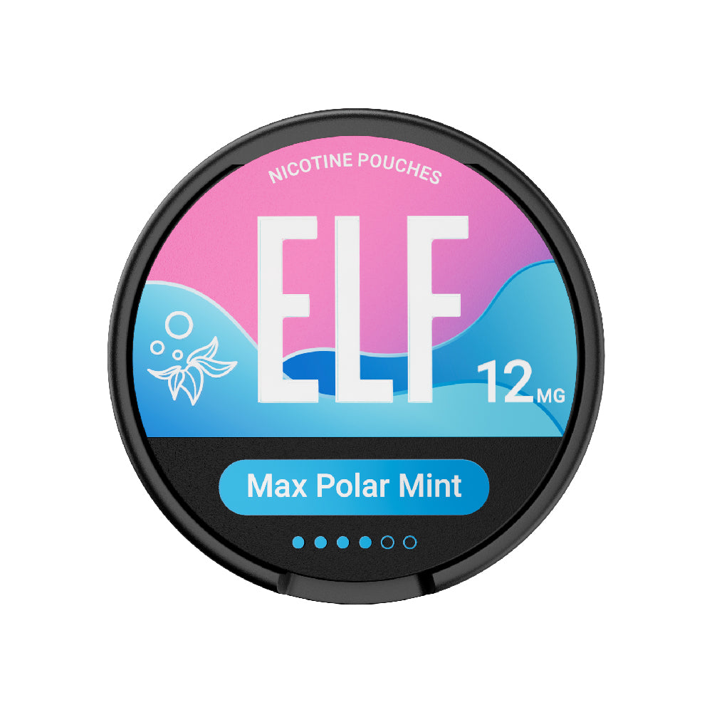 ELF 12MG NICOTINE POUCHES MAX POLAR MINT (10)