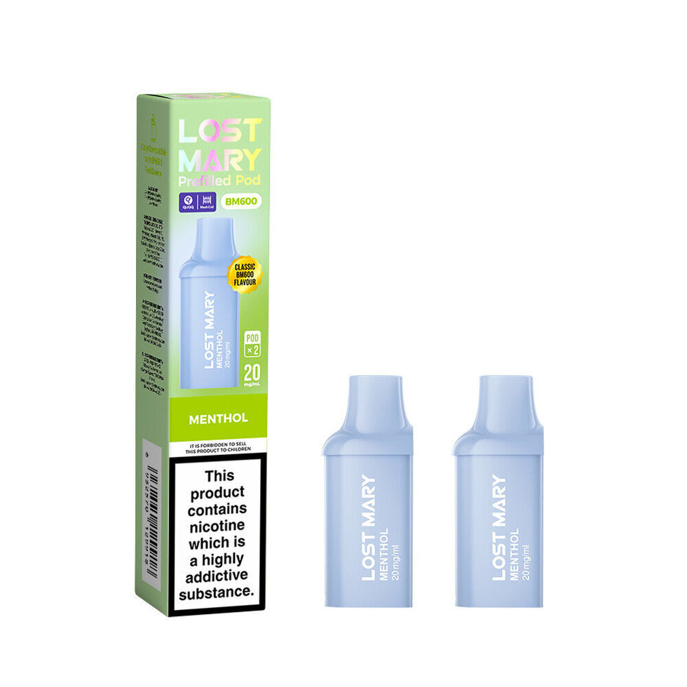 LOST MARY BM600 2025 2PK PODS MENTHOL (10)