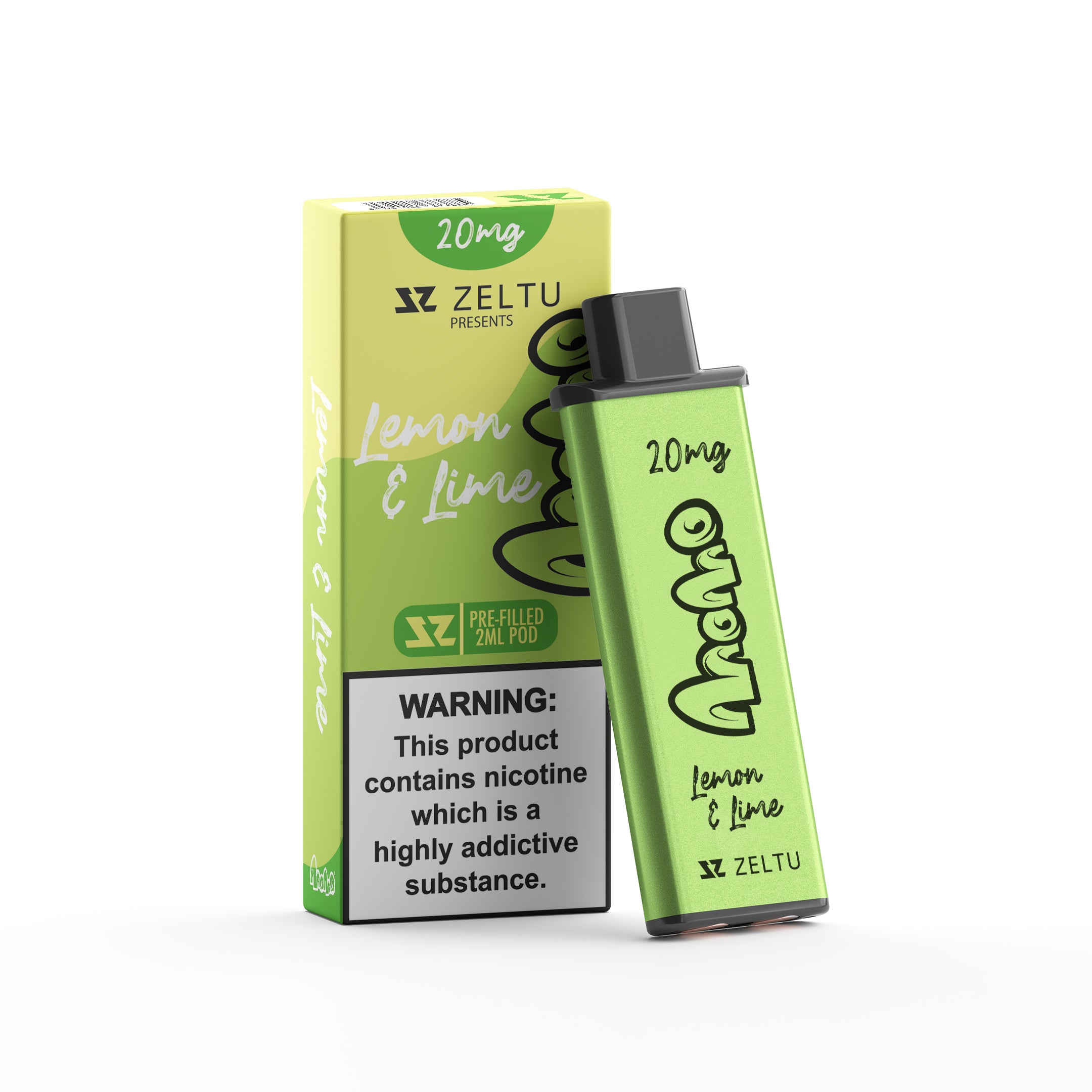 ZELTU X3 PREFILLED POD MOMO LEMON & LIME (5)