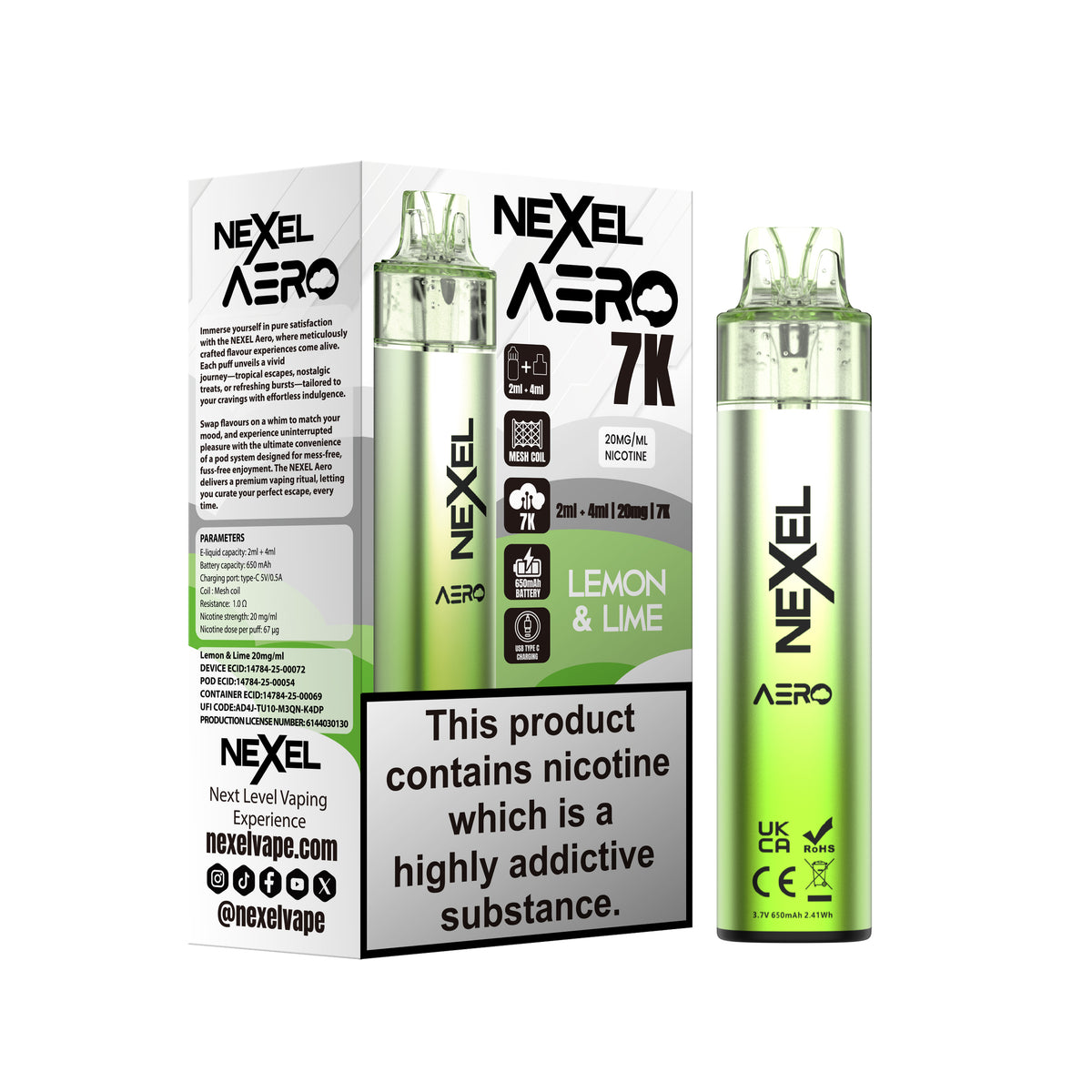 NEXEL AERO KIT LEMON & LIME (5)