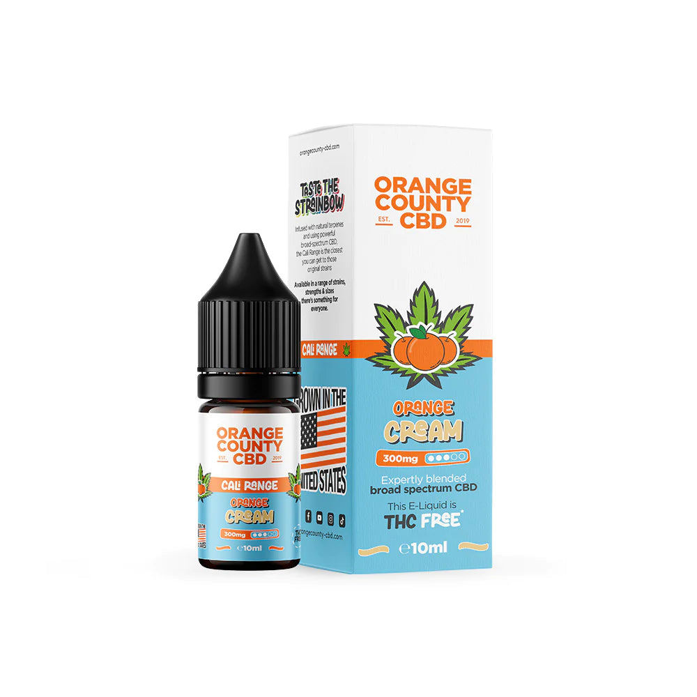 CBD E-LIQUID (10ml) ORANGE CREAM