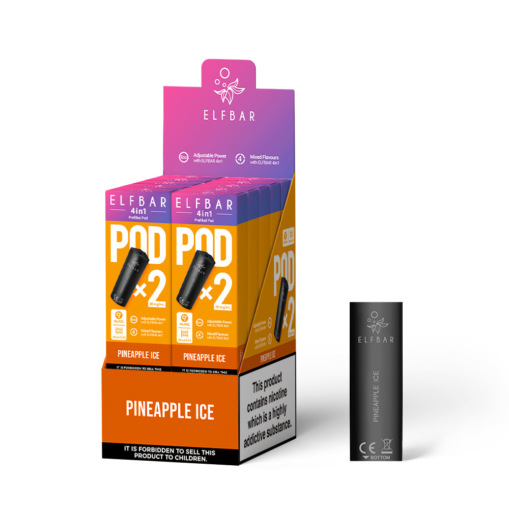 ELFBAR 4in1 PREFILLED PODS 2 PACK PINEAPPLE ICE (10)