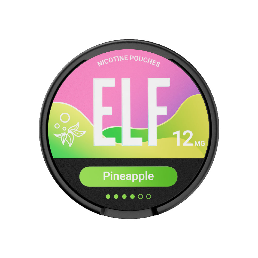 ELF 12MG NICOTINE POUCHES PINEAPPLE (10)