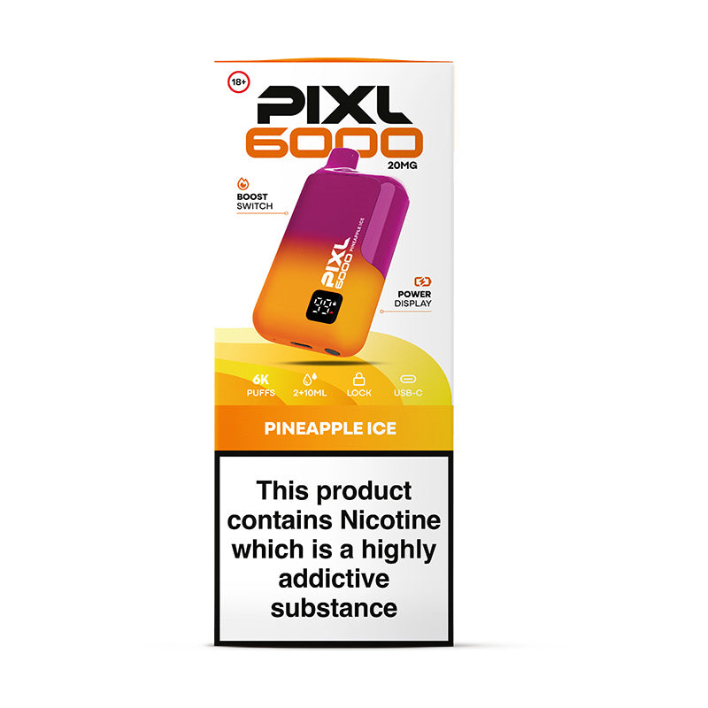 PIXL 6000 DISPOSABLE PINEAPPLE ICE (5)