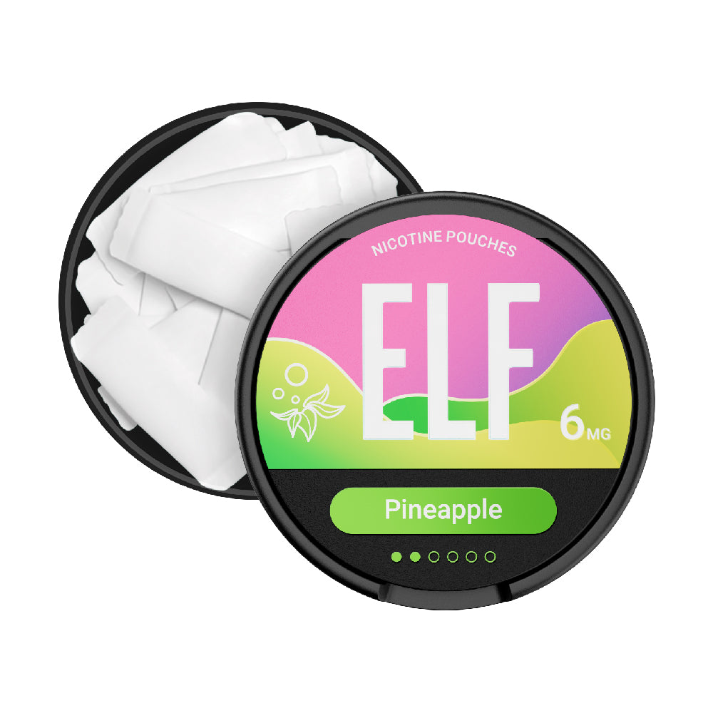 ELF 6MG NICOTINE POUCHES PINEAPPLE (10)