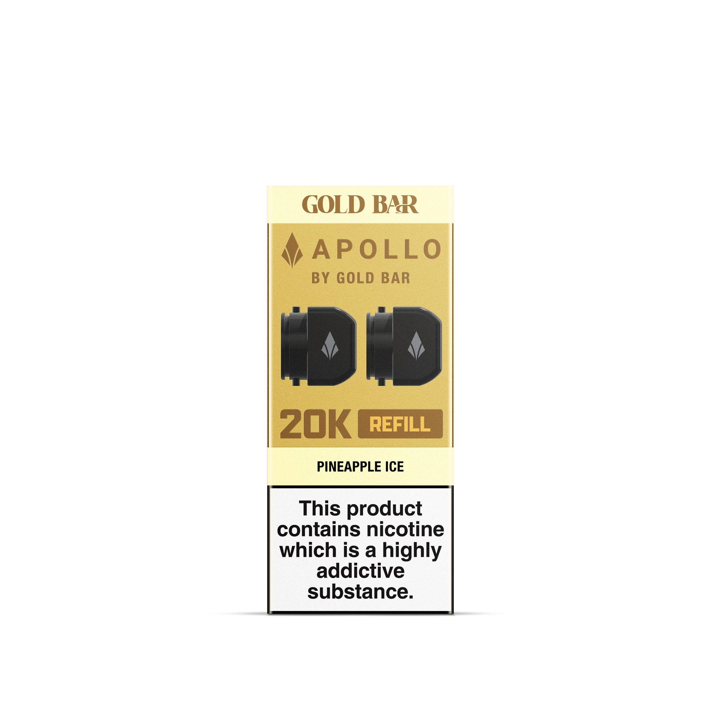 APOLLO 2x5ML REFILL CONTAINERS PINEAPPLE ICE (10)