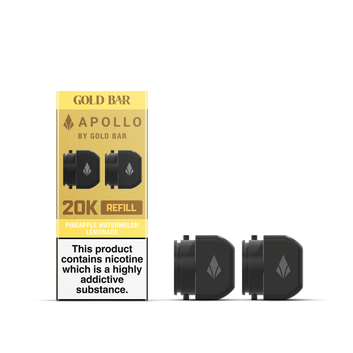 APOLLO 2x5ML REFILL CONTAINERS PINEAPPLE WATERMELON LEMONADE (10)