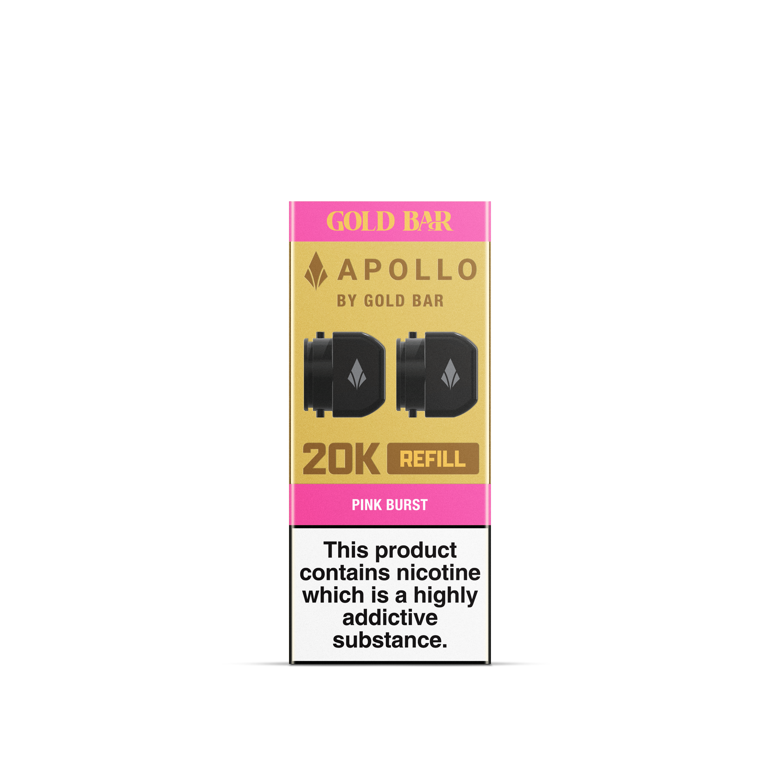 APOLLO 2x5ML REFILL CONTAINERS PINK BURST (10)