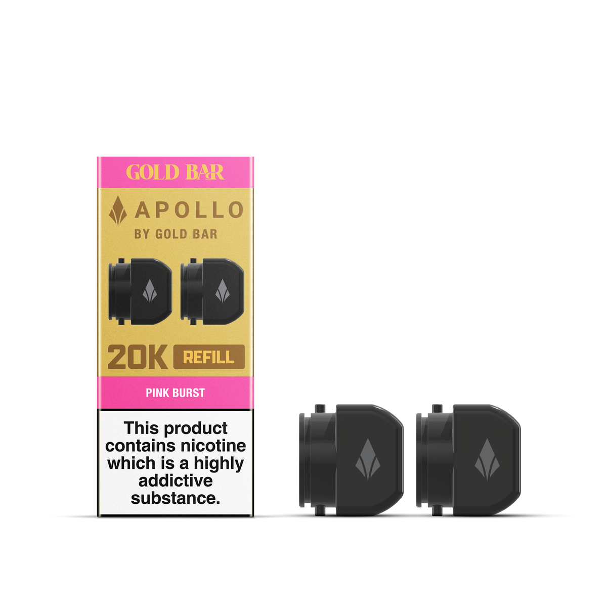 APOLLO 2x5ML REFILL CONTAINERS PINK BURST (10)