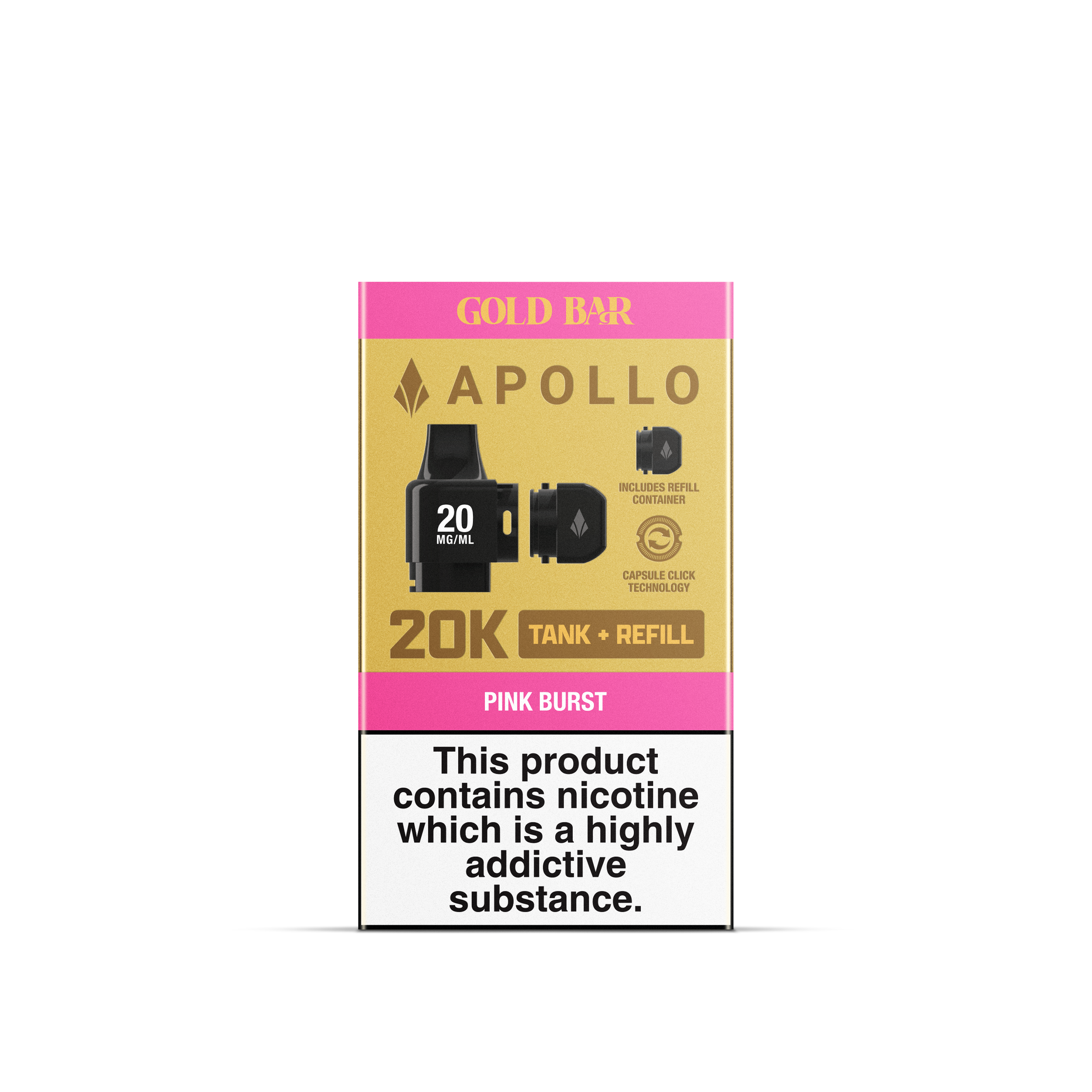 APOLLO 2ML+5ML POD + REFILL PINK BURST (10)