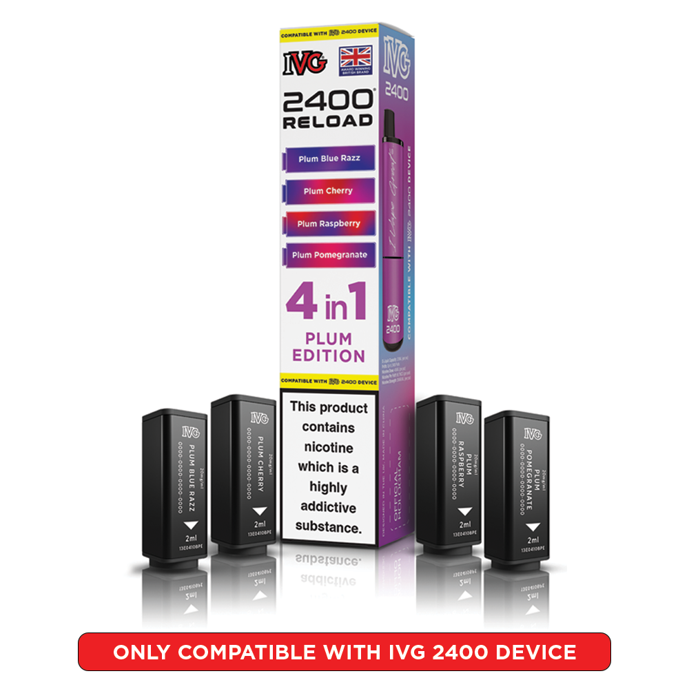 IVG 2400 RELOAD POD 4 PACK PLUM EDITION (5)