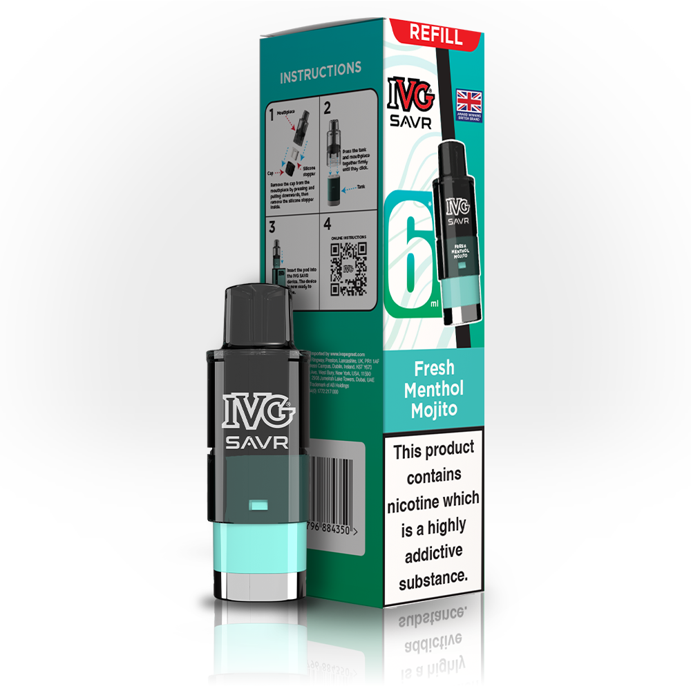 IVG SAVR 3K REFILL FRESH MENTHOL MOJITO (5)
