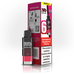 IVG SAVR 3K REFILL STRAWBERRY RASPBERRY CHERRY ICE (5)