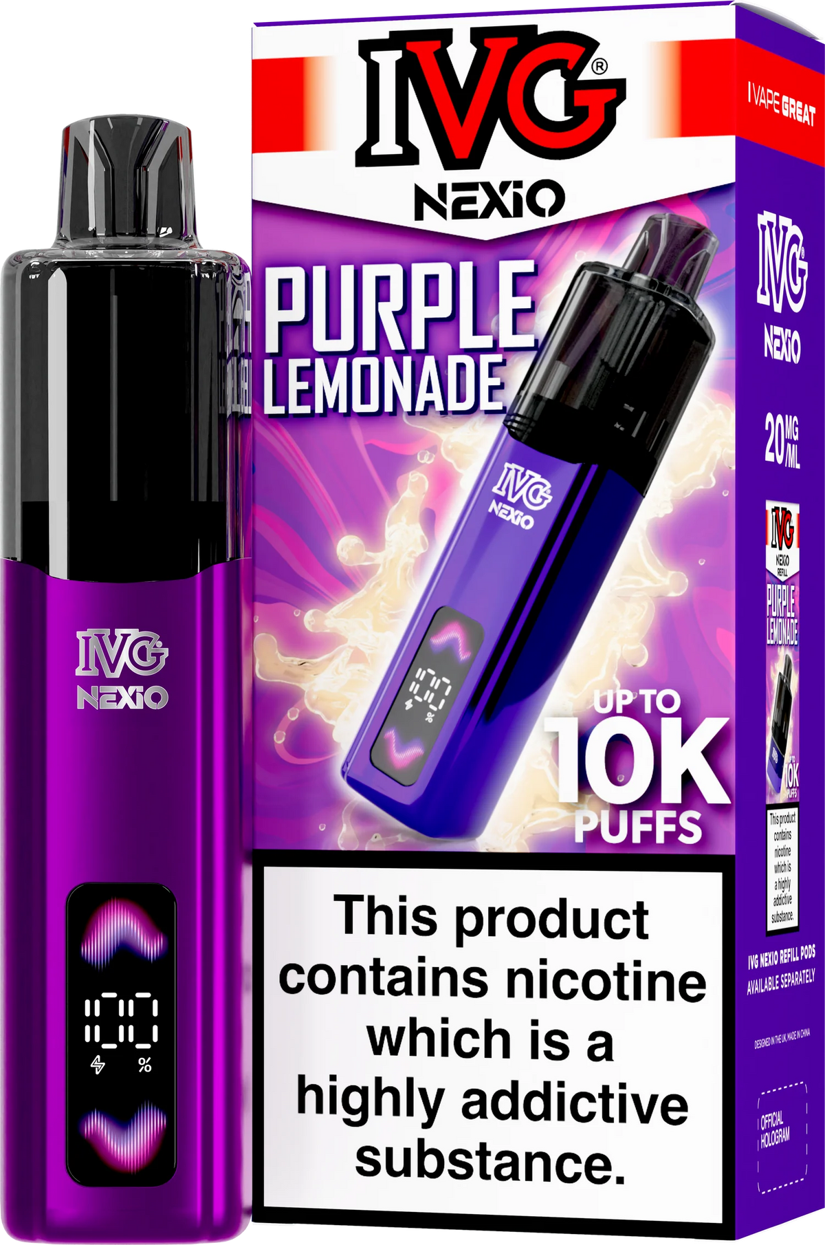 IVG NEXIO 10K KIT PURPLE LEMONADE (5)