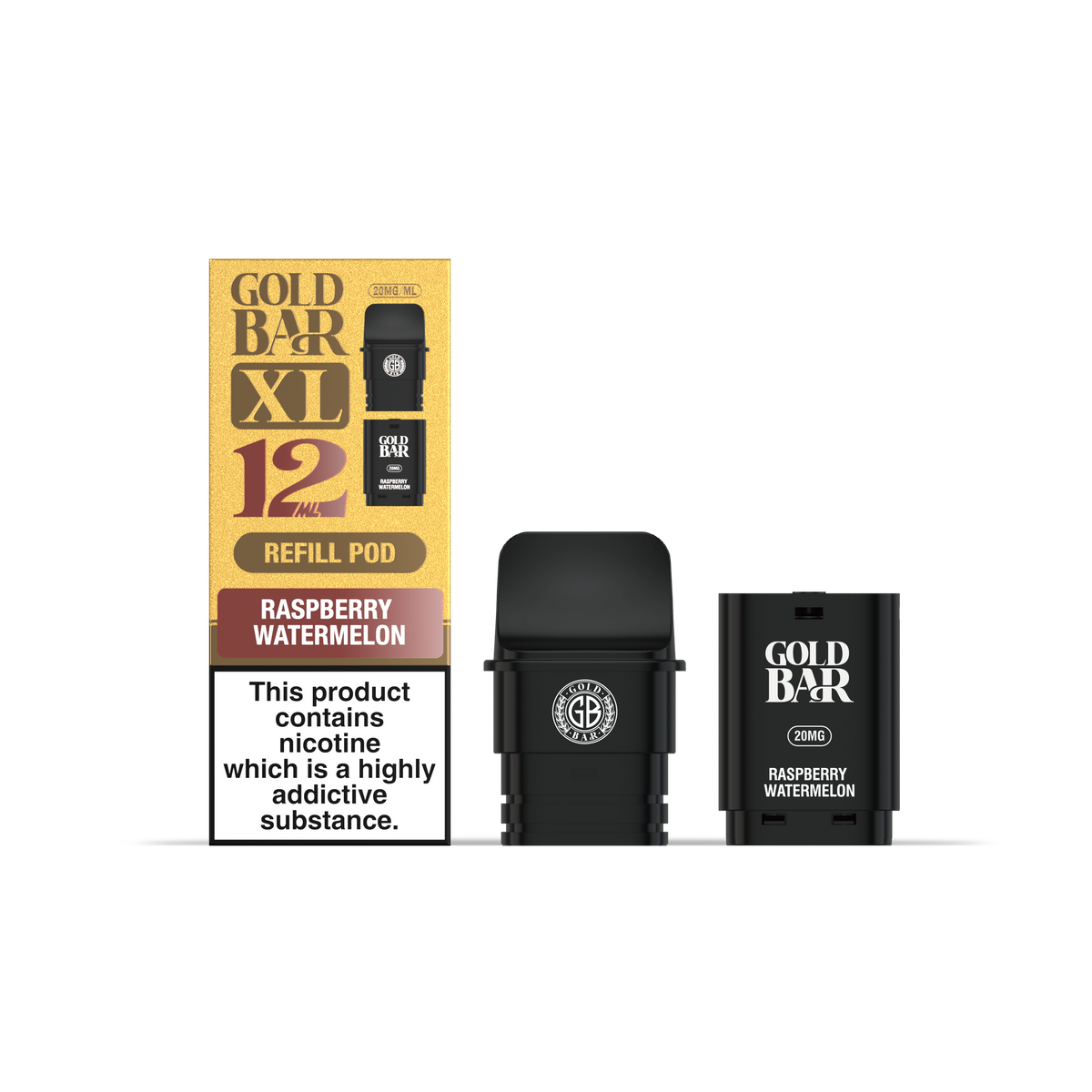 GOLD BAR XL REFILL RASPBERRY WATERMELON (5)