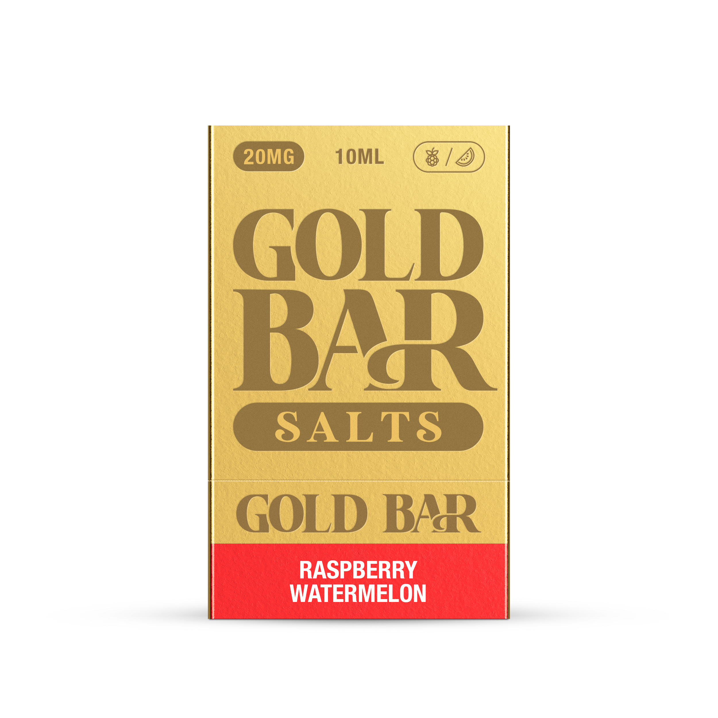 GOLD BAR SALTS 10ML RASPBERRY WATERMELON (10)